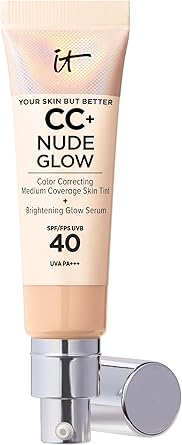IT Cosmetics Your Skin But Better CC+ and Nude Glow Lightweight, Medium Coverage Foundation and Glow Serum