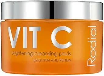 Rodial Vit C Brightening Pads 50 Count – Exfoliating & Brightening Pads with Vitamin C for Glowing Skin