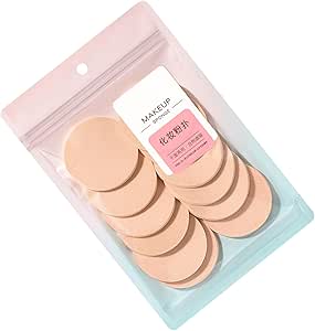 Stylish Beauty Sponge Set 12Pcs Round Sponge Puff Set For Face Makeup Application Soft Foam Puff Cosmetic Powder Sponges