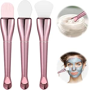 3 Pcs Silicone Face Mask Brush Skincare Facial Spa Spatula Beauty Mud Applicator Lotion Cream Brushes for Body Charcoal Mixed Mask Clay Modeling DIY