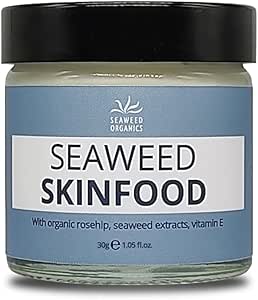 SEAWEED ORGANICS - Seaweed Skinfood face cream, Luxurious Hydration with Natural Seaweed Extract, Organic rosehip, Vitamin E, Nourishing Day Cream, All Skin Types, 30g, DIANA DRUMMOND
