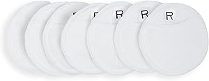 Revolution Beauty London, White Recycled & Reusable Cleansing Pads, Makeup Remover Pads, 7pcs