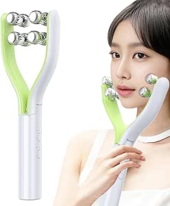 Facial Roller Massager,Facial Massager Sculpting Skin Care V Roller Beauty Device - Adjustable Face Sculptor Beauty Roller, Neck Skincare Roller for Lovers, Families
