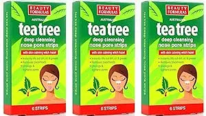 Beauty Formulas Australian Tea Tree Deep Cleansing Nose Pore Strips x 18