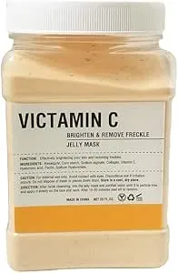 Vitamin C Jelly Face Mask - Orange Infused Skincare for Brightening, Relaxing Facial Spa Experience - Easy Peel-Off for Glowing, Beautiful Skin to Reduce Pigmentation